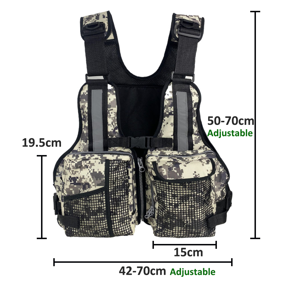 Fishing Equipment - Gilet da Pesca Outdoor con Tasche