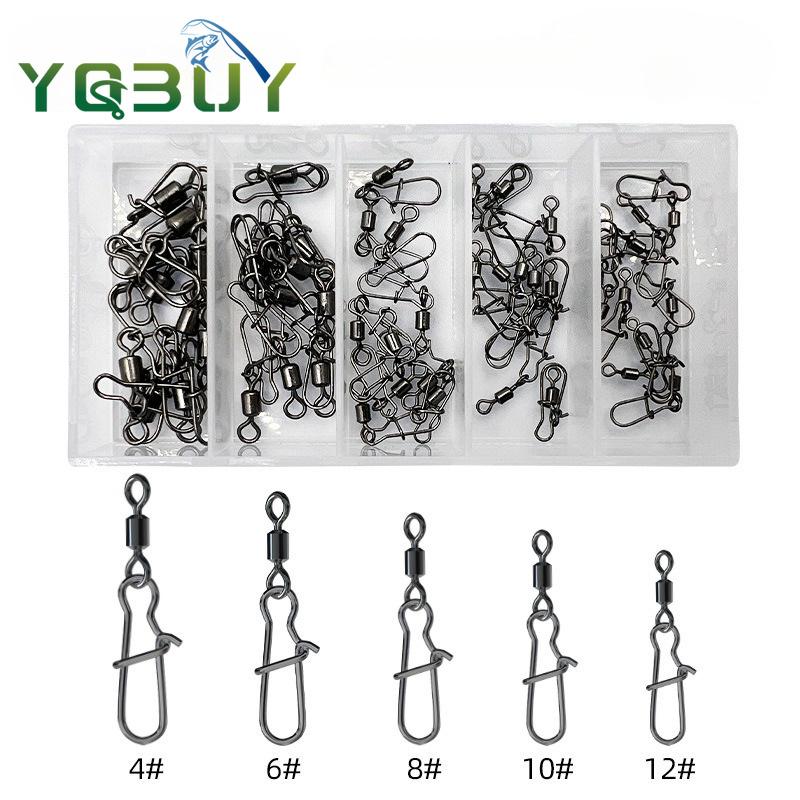 Fishing Swivel Connector - Set da 50 pezzi 4 #