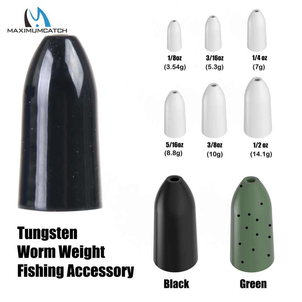Tungsten Sinkers - Maximumcatch Fishing Sinker Lure tungsteno Bullet