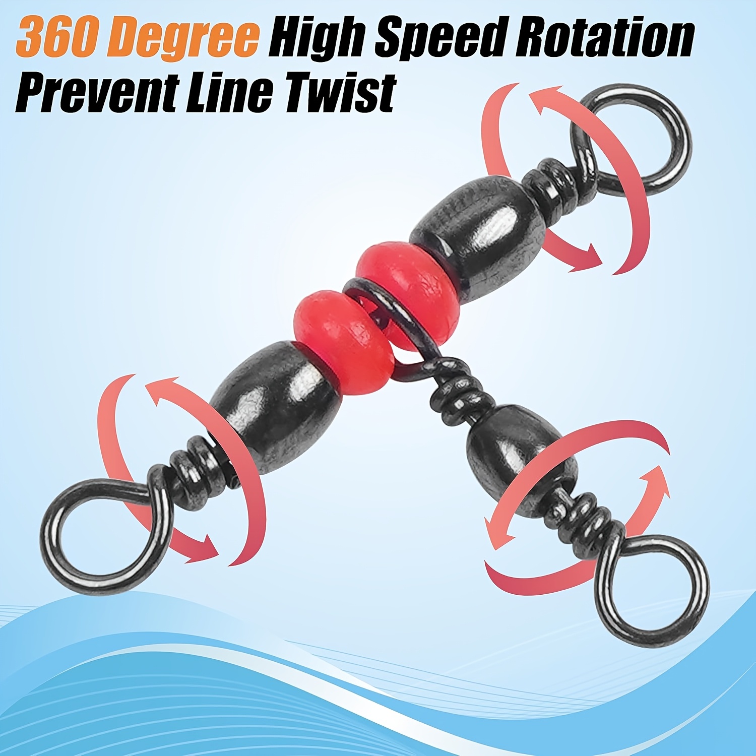 3 Girelle a tre vie, Girevole  - Fishing Swivel Connector recensione e prezzo