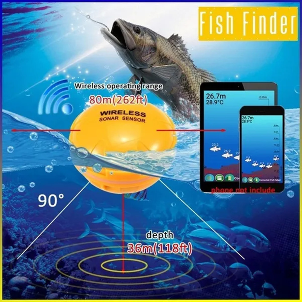 Smart Sonar Fish Finder Wirele - Fishing Equipment English recensione e prezzo