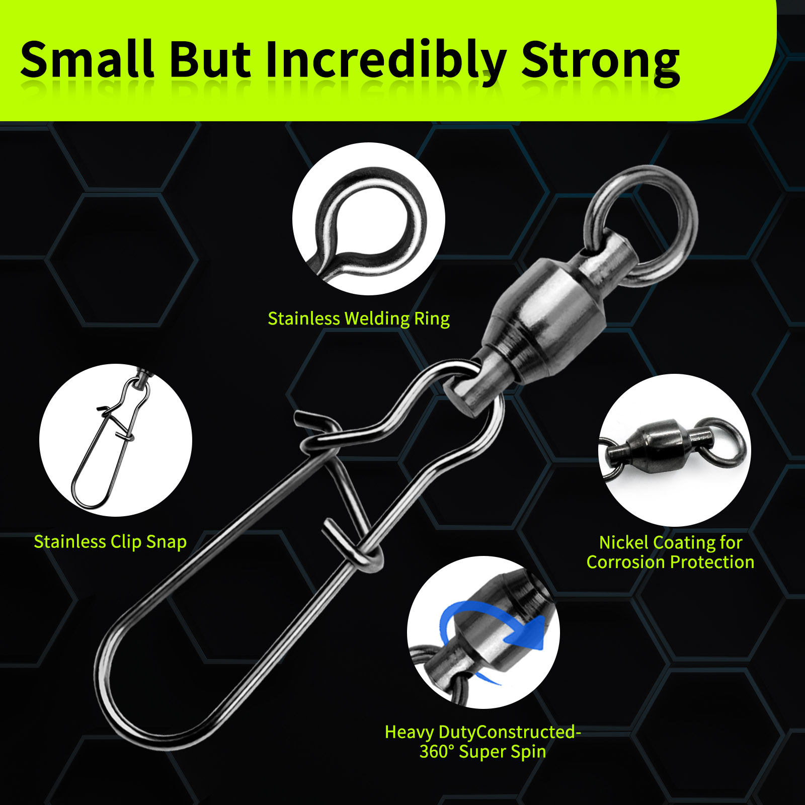 9KM 10 Pezzi Girella con Cusci - Fishing Swivel Connector recensione e prezzo