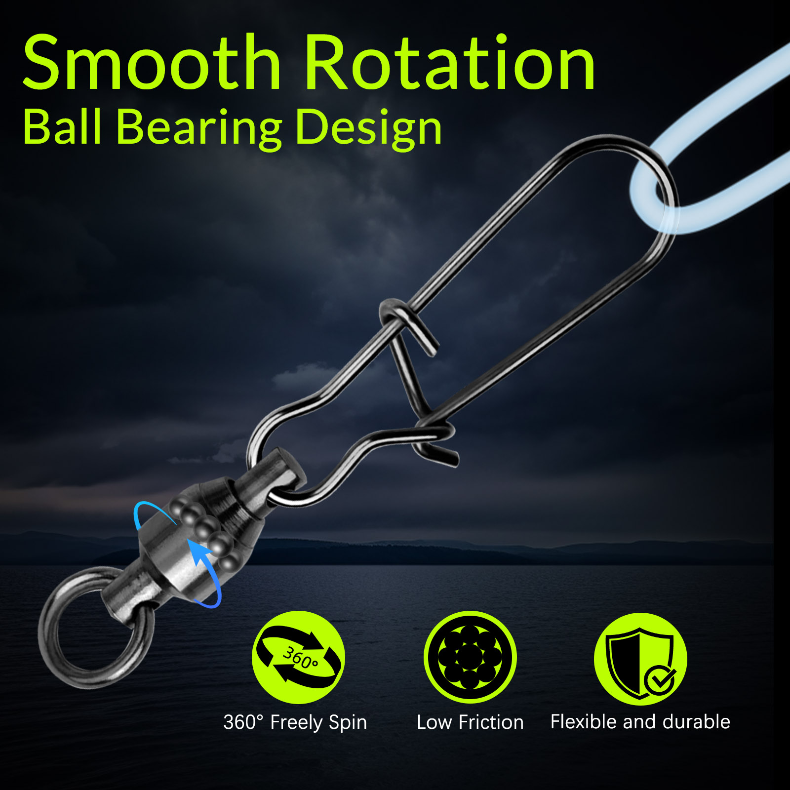 9KM 10 Pezzi Girella con Cusci - Fishing Swivel Connector recensione e prezzo