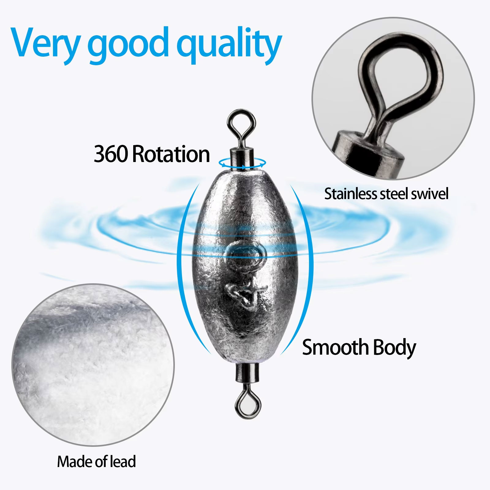 20/10 Pezzi Piombi da Pesca 5g - Fishing Swivel Connector recensione e prezzo