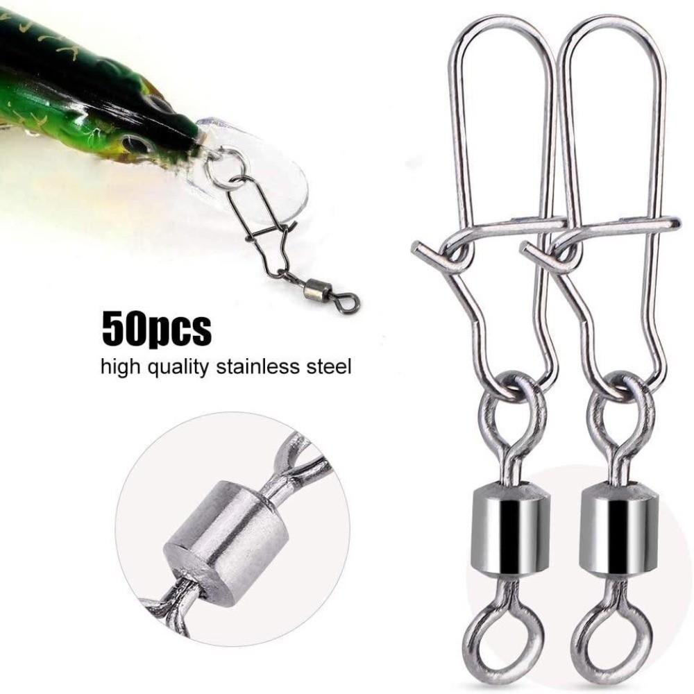 Set da 50 pezzi 4 # /6 # /8 #  - Fishing Swivel Connector recensione e prezzo