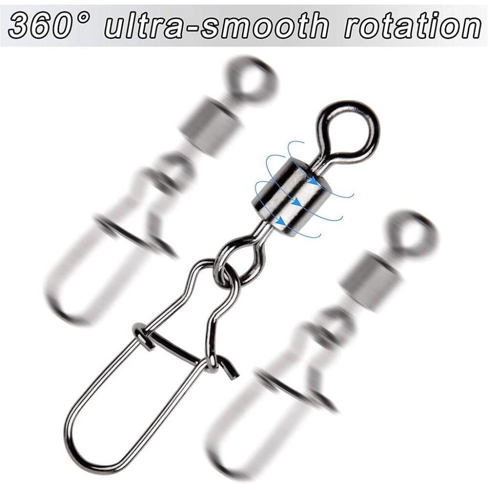 Set da 50 pezzi 4 # /6 # /8 #  - Fishing Swivel Connector recensione e prezzo