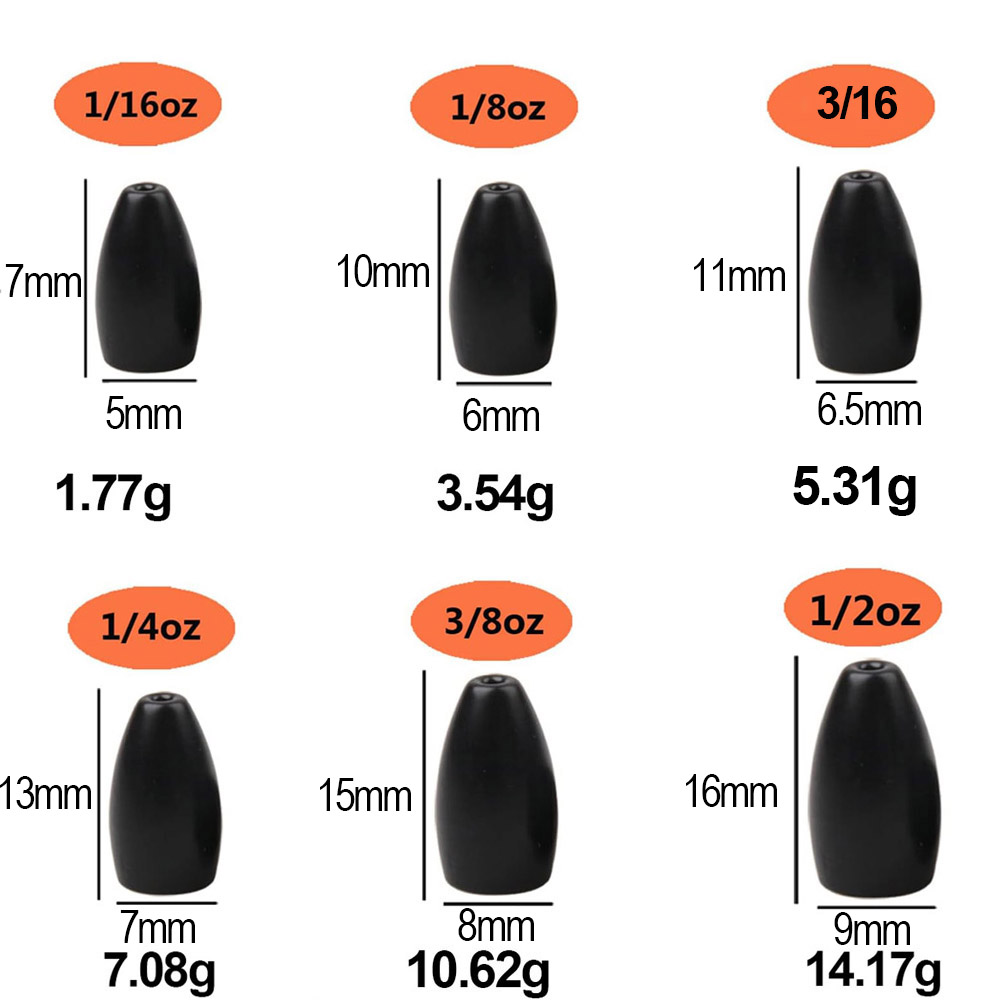 Pesi da pesca in acciaio al tu - Tungsten Sinkers recensione e prezzo